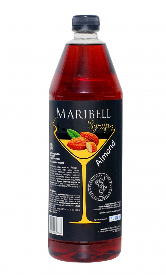 Сироп, ТМ "Maribell" Мигдаль, 900 мл
