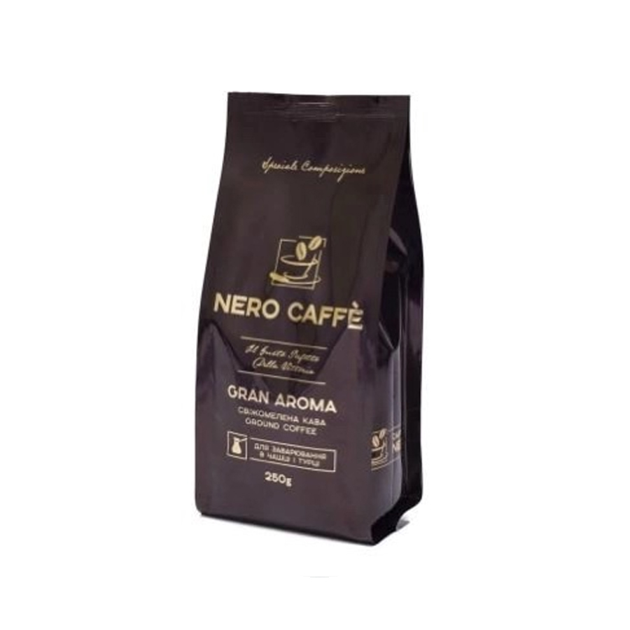  Кава мелена, ТМ "Nero Caffe" Gran Aroma, 250 г