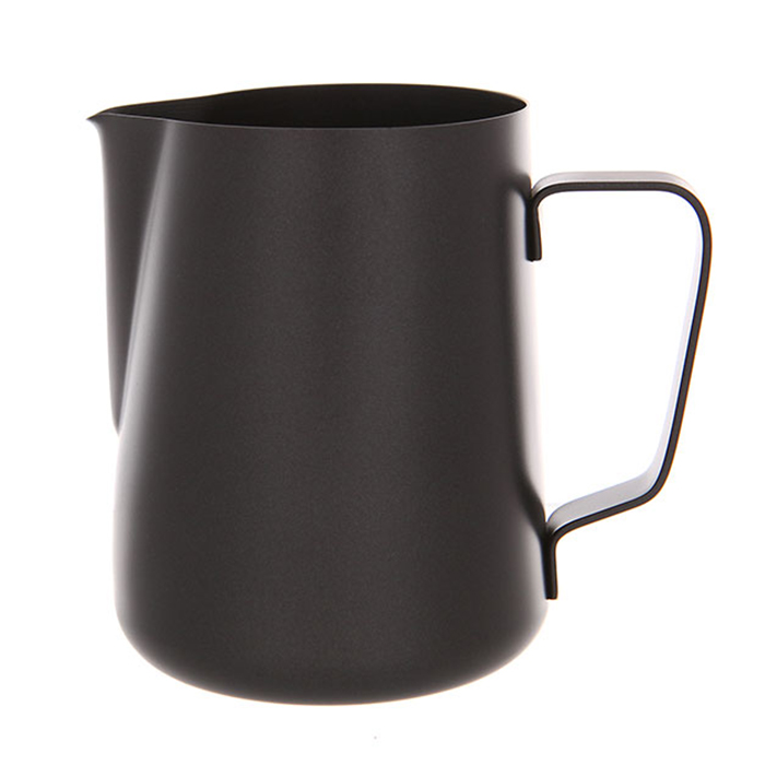 Пітчер для молока, TM "VD Coffee" тефлонове покриття, чорний, 600 мл