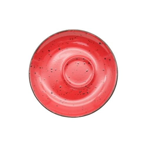 Блюдце exc., ТМ "INKER" Iris dots red, 12 см
