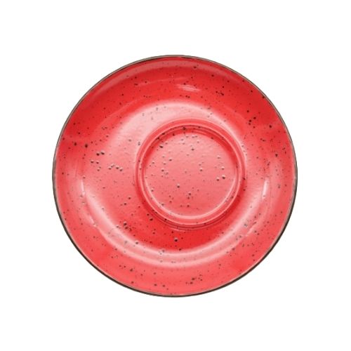 Блюдце exc., ТМ "INKER" Iris dots red, 14 см