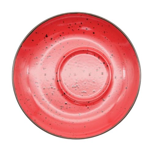 Блюдце exc., ТМ "INKER" Iris dots red, 16 см