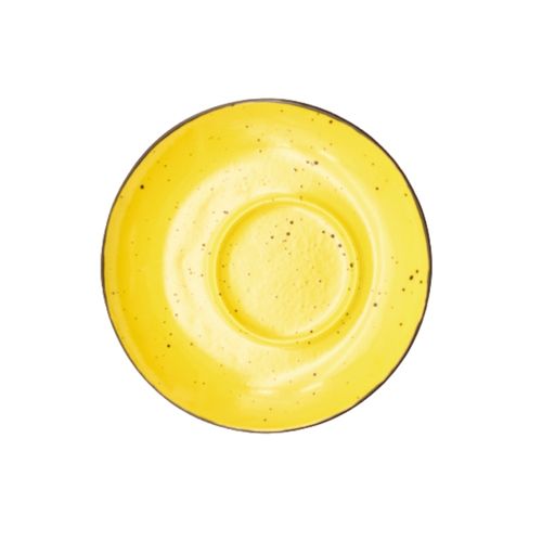 Блюдце exc., ТМ "INKER" Iris dots yellow, 12 см