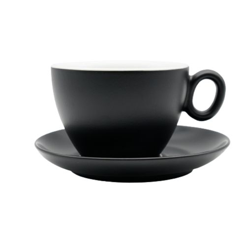Чашка з блюдцем, ТМ "INKER" Black matt, 350 мл