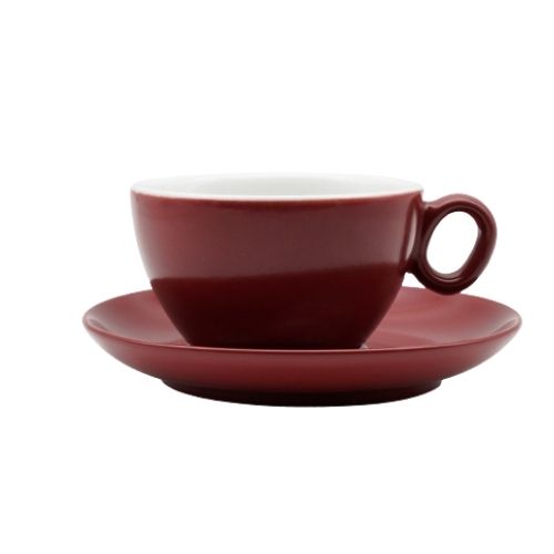 Чашка з блюдцем, ТМ "INKER" Bordeaux, 250 мл