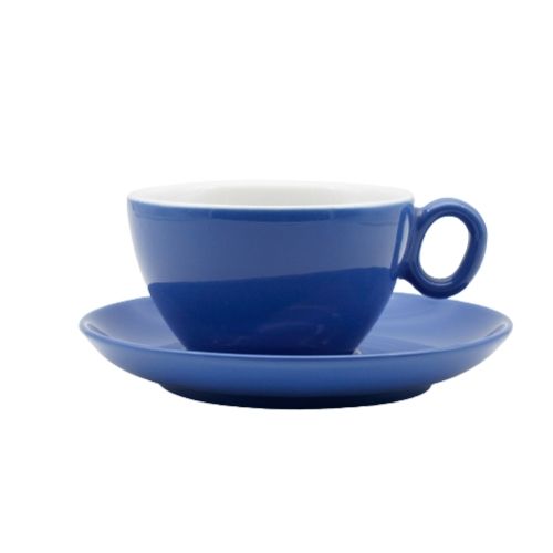 Чашка з блюдцем, ТМ "INKER" Electric blue, 250 мл