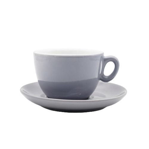 Чашка з блюдцем, ТМ "INKER" Light grey, 170 мл