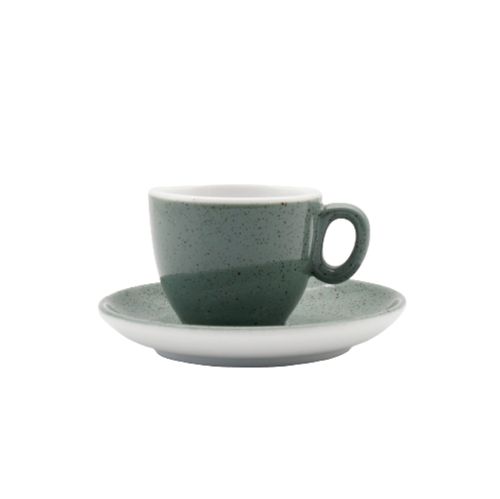 Чашка з блюдцем, ТМ "INKER" Sabbia green, 70 мл