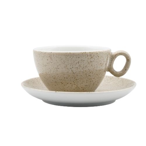 Чашка з блюдцем, ТМ "INKER" Sabbia ivory, 250 мл