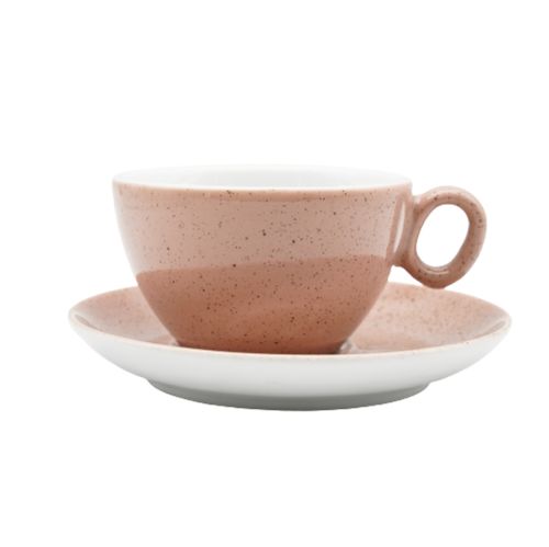 Чашка з блюдцем, ТМ "INKER" Sabbia pink, 250 мл