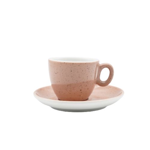 Чашка з блюдцем, ТМ "INKER" Sabbia pink, 70 мл