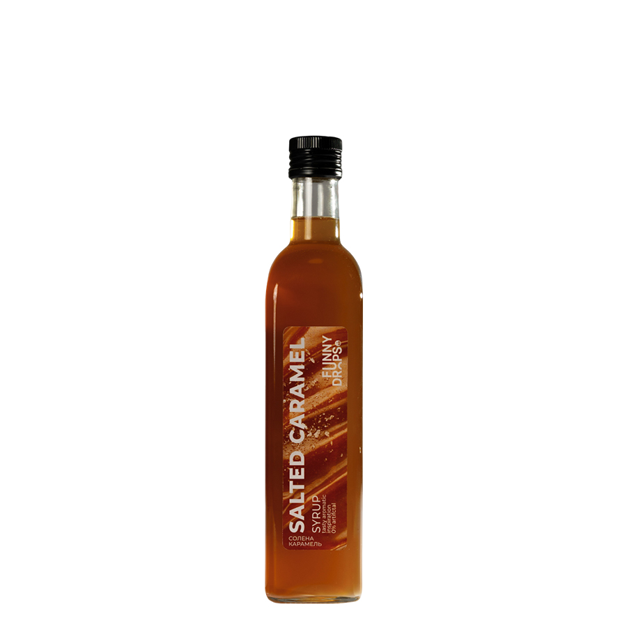 Сироп, ТМ "Funny Drops" Солона карамель, 500 мл