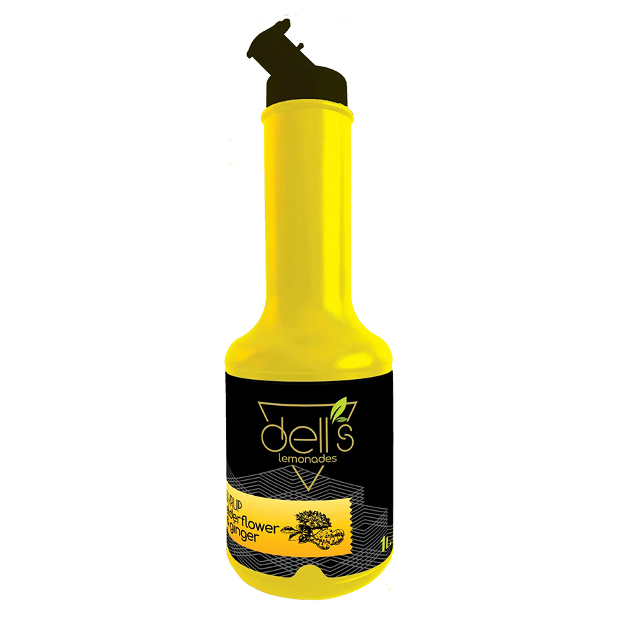 Сироп, ТМ "Dell's" (Elderflower Ginger) Бузина з імбиром, 1 л